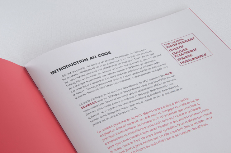 Code of Ethics, Booklet, mini, summary, AECI, 